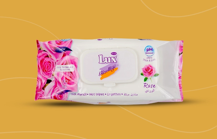 Uncular Lux Wet Wipes Rose 90 Pcs